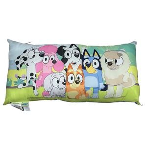 Snuggle Up With The Bluey Characters Kids Large Body Pillow 30x16"